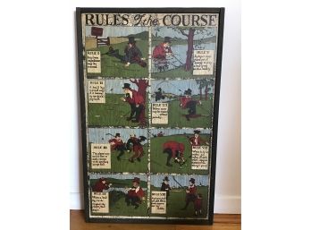 Rules Of The Course Sign, George Nathan 269