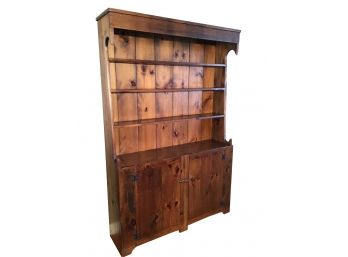 Primitive Style Pine Hutch