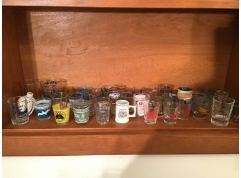 Large Collection Of Shot Glasses