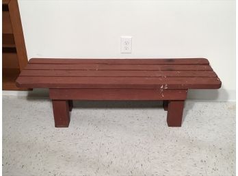 Indoor/ Outdoor Slatted  Wooden Bench