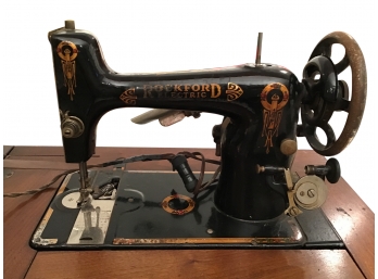 Rockford Sewing Machine In Cabinet