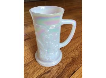 Fenton Milk Glass Opalescent Beer Stein Mug