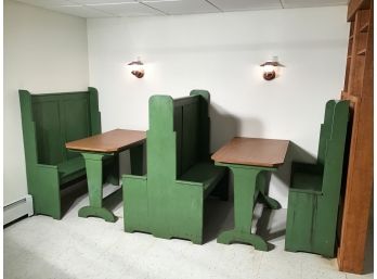 Antique Banquette Booth From Historic New Haven Restaurant