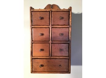 Antique 7 Drawer Spice Cabinet