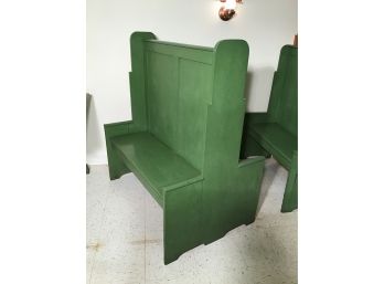 Double Sided Antique Banquette Booth