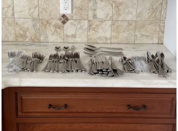 Large Mikasa Flatware Set - 127 Pieces