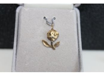 14K Gold Rose Pendant Jewelry