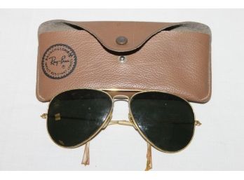 Vintage Ray Ban Aviator Sunglasses In Case