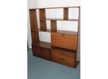 Vintage Danish Moden Style Mid Century Wall Unit Bar Or Bookshelf