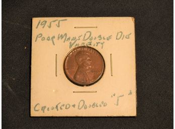 Poor Mans 1955 Double Die Lincoln Wheat Penny