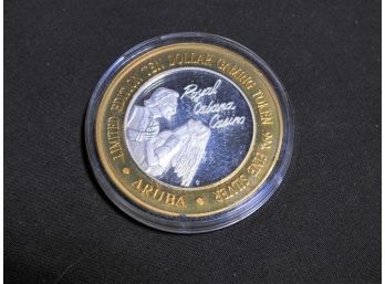 .999 Silver Royal Cabana Ten Dollar Gaming Token