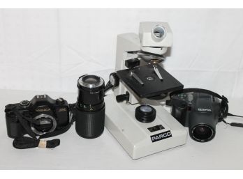 Microscope And Camera Lot As Found