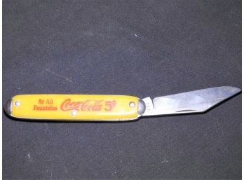 Vintage Coca Cola Folding Knife