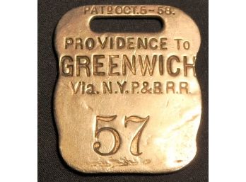 1958 N.Y. And P&B Metal  Railroad Fob