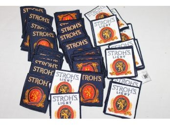 Large Lot Of Strohs Beer Iron On Patches