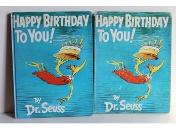 Copyright 1959 Dr Seuss Vintage Book Happy Birthday With Rare Dustjacket