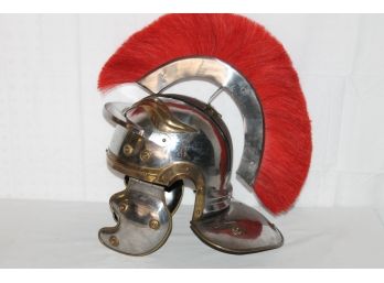 Adult Sized  Detailed Metal And Brass Roman Soldier Helmet