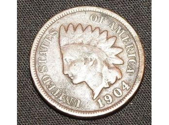 1904 Indian Head Copper Penny