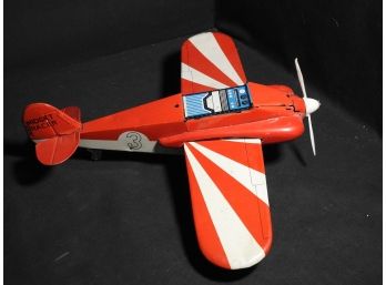 Old Tin Litho Toy Plane