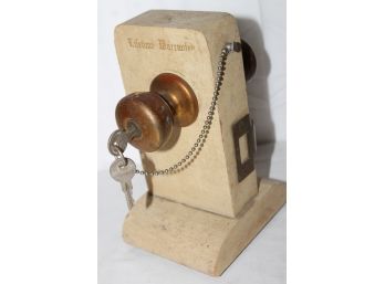 Old Hardware Store Salesman Door Knob Lock And Key Counter Display