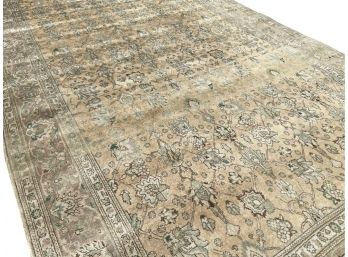 Very Large Neutral Colored Wool Oriental Rug