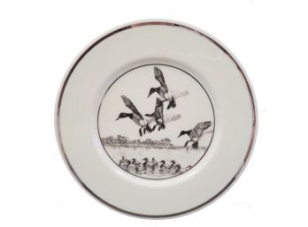 Lenox Decrative Plate With Etching By Richard E. Bishop