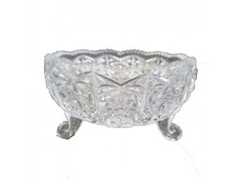 Nice Cut Glass Footed Bowl