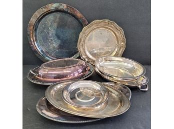 Vintage Silver Plate Serve Ware Lot