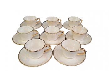 Set Of 8 Demitasse Cups And Saucers
