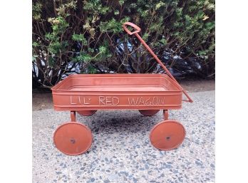 Lil' Red Wagon Decor Planter