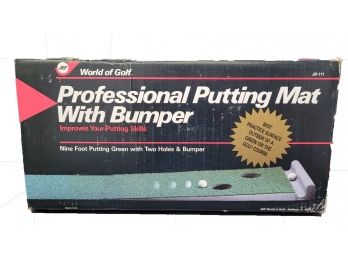 Professional Putting Mat With Bumper