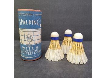 Vintage Spalding Three Witch Outdoor Shuttlecocks