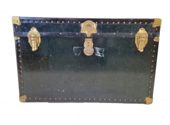 Antique Steamer Trunk With Insert