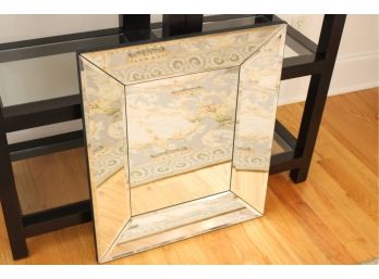 Pottery Barn Beveled Glass Framed Mirror