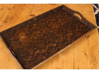 Large Snake Skin Textured Tray