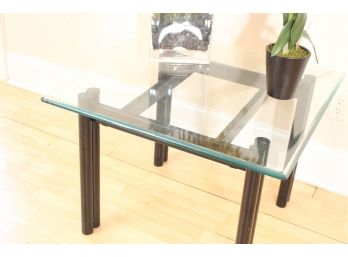 Modern Glass Top Side Table