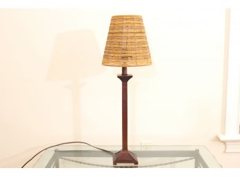 Beautiful Lamp With Beaded Shade