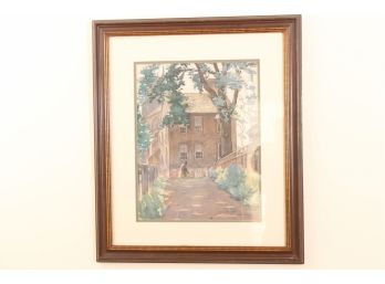 Antique Water Color Painting Signed, SH Stevens, 1928.