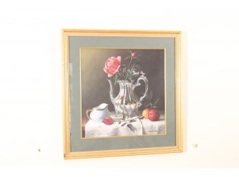 Still Life Lithograph Signed By Edward Glafke 64/395