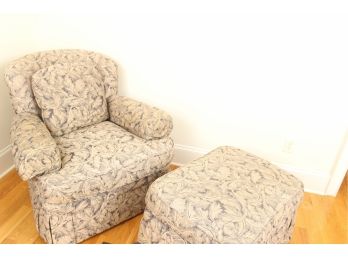 Ethan Allen Arm Chair And Ottoman