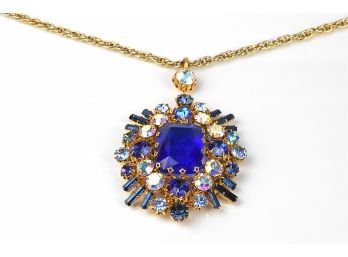 Show Stopping Glitz Vintage Rhinestone Necklace