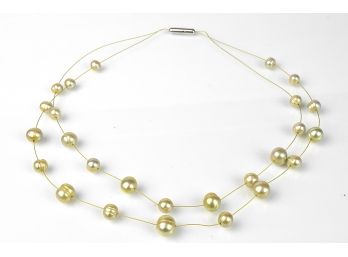 Pale Chartreuse Honora Cultured Pearls