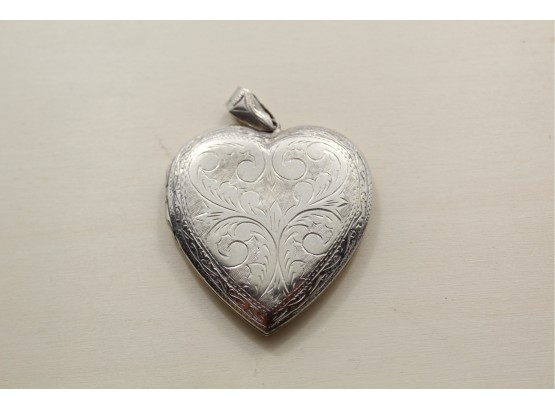 Large Sterling Silver Locket Pendant