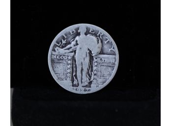 1927 Walking Liberty Silver Quarter Coin