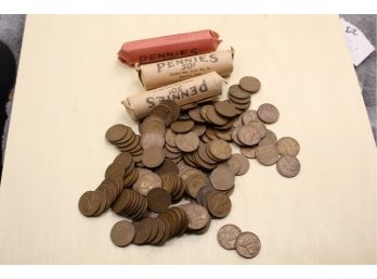 Small Bag Of  300 Wheat Pennies