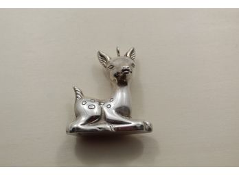 Sterling Silver Bambi Christmas Ornament