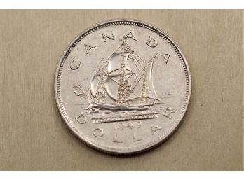 1949 Canada $1 Dollar Silver Coin