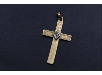 Vintage 10k Gold Cross Pendant