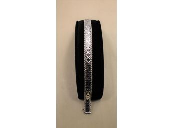 Italy Diamond Cut Sterling Silver Bracelet