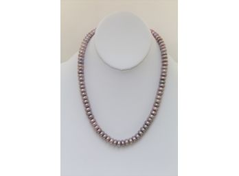 Sterling Silver Pearl Necklace